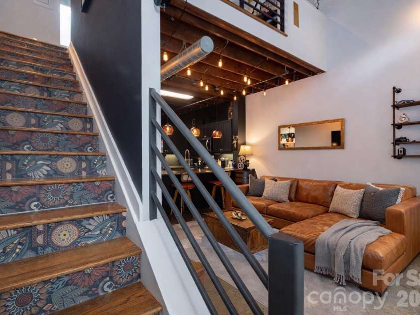 840 Academy Street, Charlotte, NC 28205.  MLS# CAR4300068, YatesRealty ID 20006. Digitally added couch