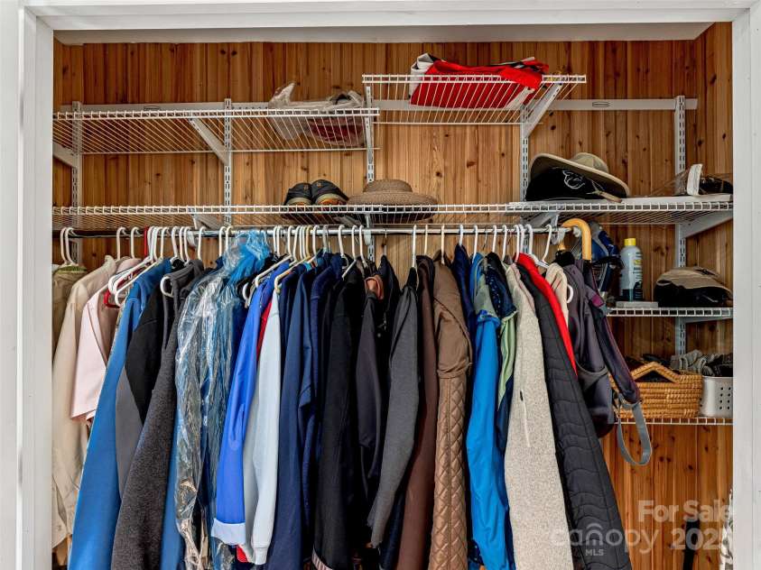 80 South Hill Drive, Brevard, NC 28712.  MLS# CAR4267667, YatesRealty ID 20009. Cedar lined hall closet.