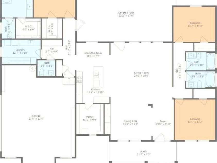 1045 Churchfield Lane, Rockwell, NC 28138.  MLS# CAR4310058, YatesRealty ID 2001. Floor Plan