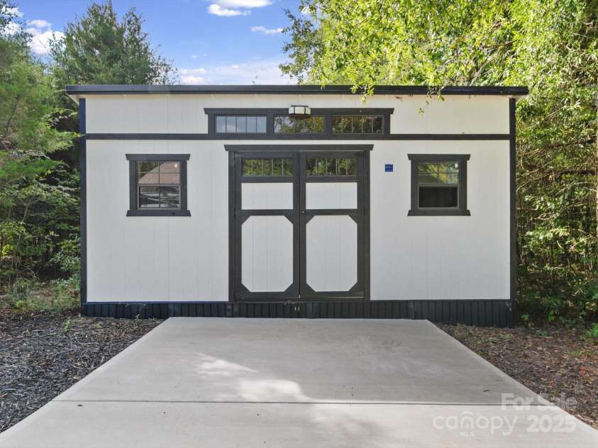 1045 Churchfield Lane, Rockwell, NC 28138.  MLS# CAR4310058, YatesRealty ID 2001. Storage building