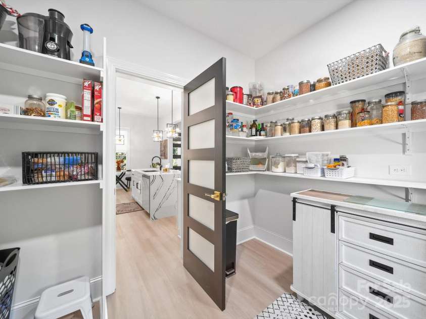 1045 Churchfield Lane, Rockwell, NC 28138.  MLS# CAR4310058, YatesRealty ID 2001. Very large pantry