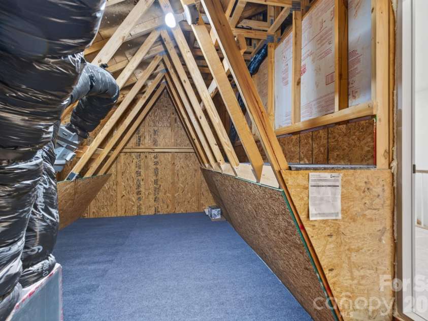 1002 Pastoral Place, Waxhaw, NC 28173.  MLS# CAR4400612, YatesRealty ID 20010. Attic Storage