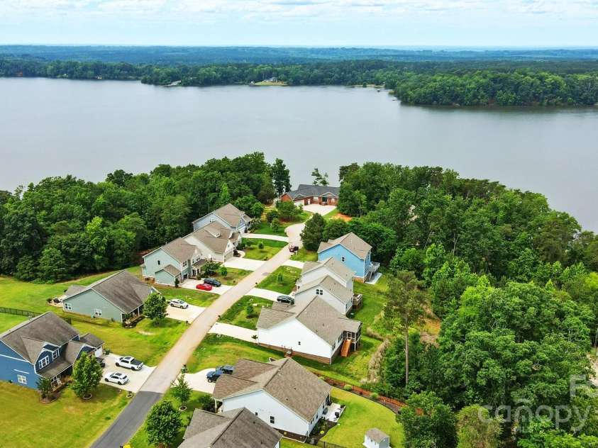 18619 Mainsail Court, Lancaster, SC 29720.  MLS# CAR4268719, YatesRealty ID 20012. Subject street is on Cul-de-Sac Lot views of the Lake Main Channel 