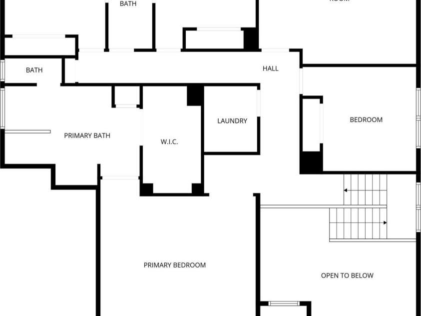 8108 Acacia Court, Waxhaw, NC 28173.  MLS# CAR4341327, YatesRealty ID 20018. Floor Plan, Second Floor8108 Acacia CourtWaxhaw, NC 28173