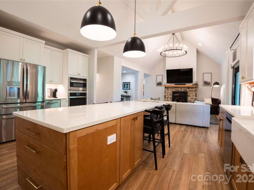 13 Cambridge Drive, Candler, NC 28715.  MLS# CAR4249606, YatesRealty ID 20021. Gourmet Chef’s Kitchen with center island