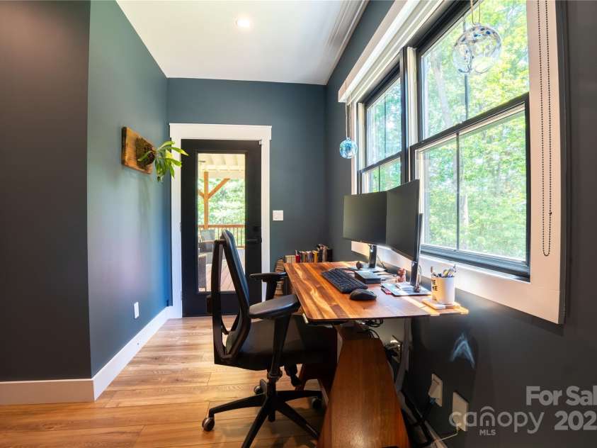 13 Cambridge Drive, Candler, NC 28715.  MLS# CAR4249606, YatesRealty ID 20021. Home office on main with alternate exterior access