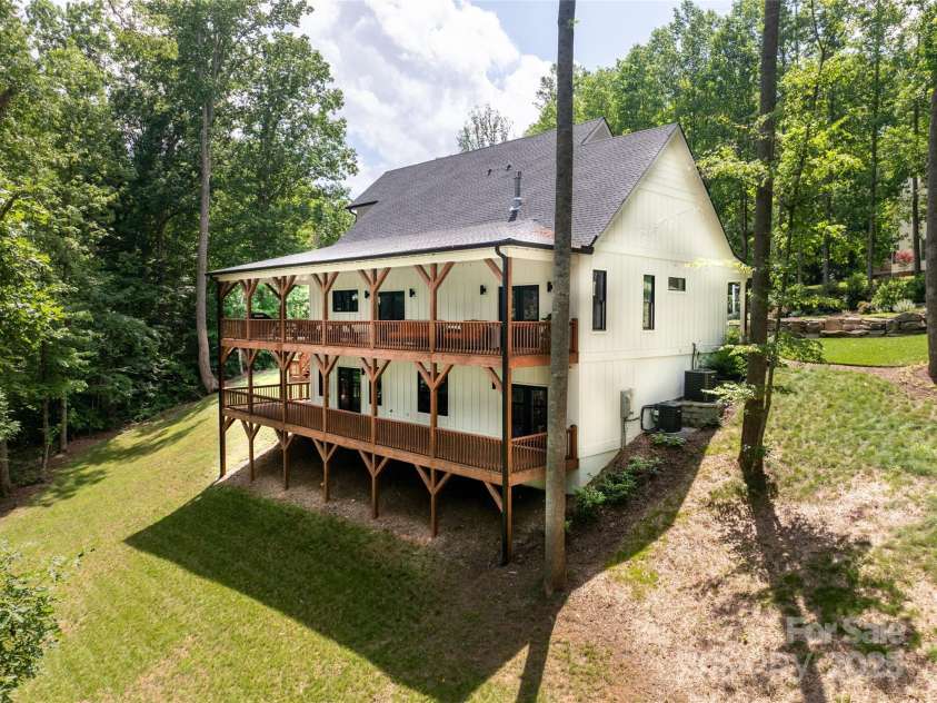 13 Cambridge Drive, Candler, NC 28715.  MLS# CAR4249606, YatesRealty ID 20021. Rear view