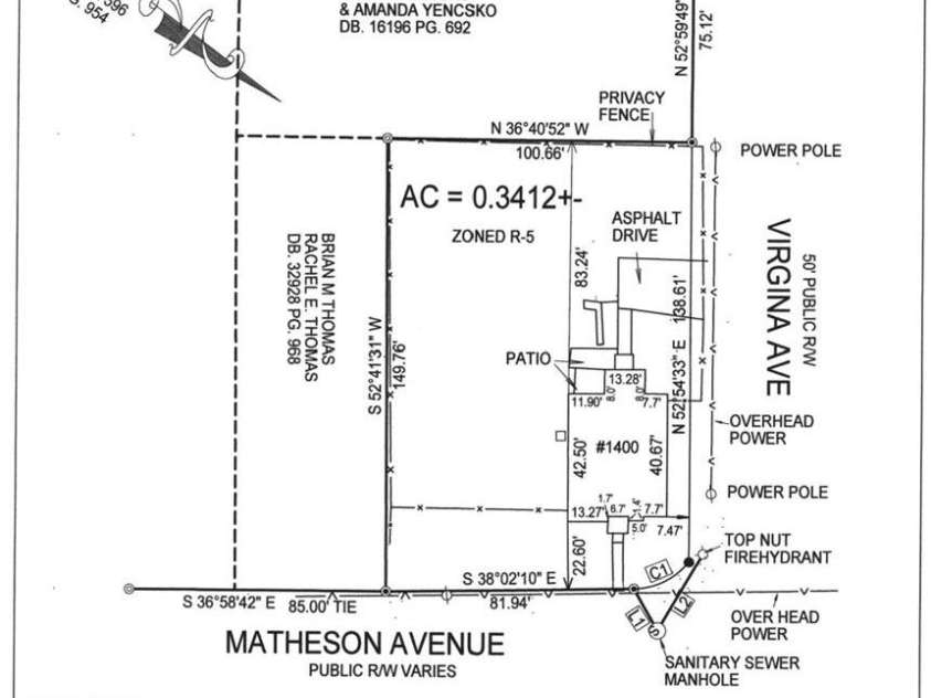 1400 Matheson Avenue, Charlotte, NC 28205.  MLS# CAR4263198, YatesRealty ID 20026. 