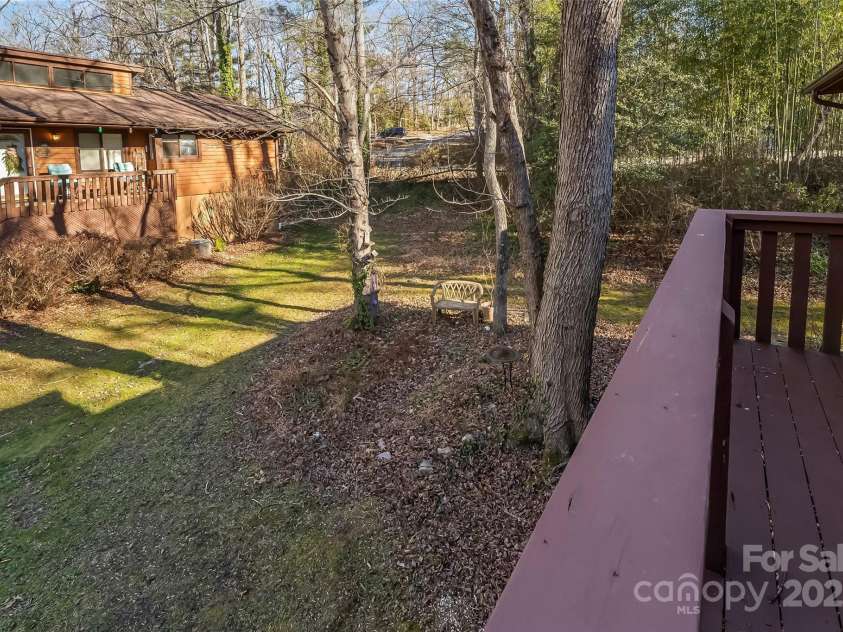 39 Oak Court, Fletcher, NC 28732.  MLS# CAR4330927, YatesRealty ID 20027. View from the front porch