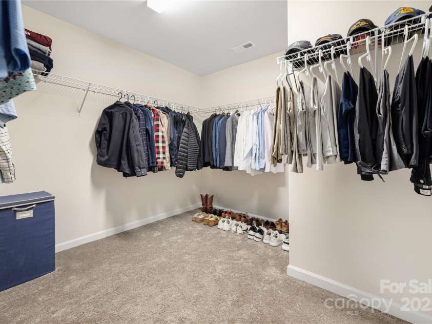 23112 Clarabelle Drive, Charlotte, NC 28273.  MLS# CAR4244219, YatesRealty ID 20035. Primary walk-in spacious closet