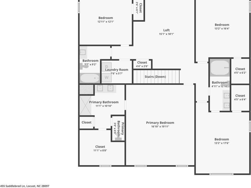 455 Saddlebred Lane, Locust, NC 28097.  MLS# CAR4379929, YatesRealty ID 20048. 