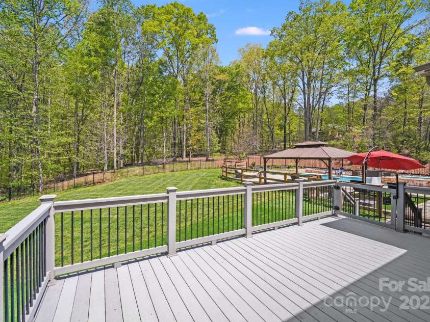 4071 King Wilkinson Road, Lincolnton, NC 28092.  MLS# CAR4241199, YatesRealty ID 20053. View from the back deck, just outside private entrance to primary suite