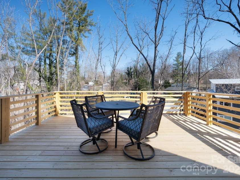 13 Orrinel Way, Asheville, NC 28806.  MLS# CAR4229136, YatesRealty ID 2006. Expansive Sunny Back Deck