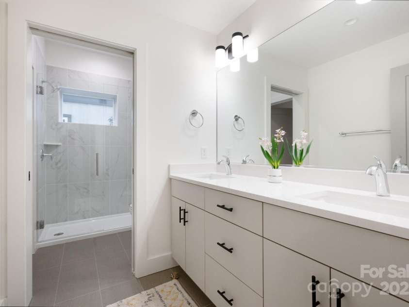 13 Orrinel Way, Asheville, NC 28806.  MLS# CAR4229136, YatesRealty ID 2006. Full Bath with Double Vanity and Tiled, Walk-In Shower