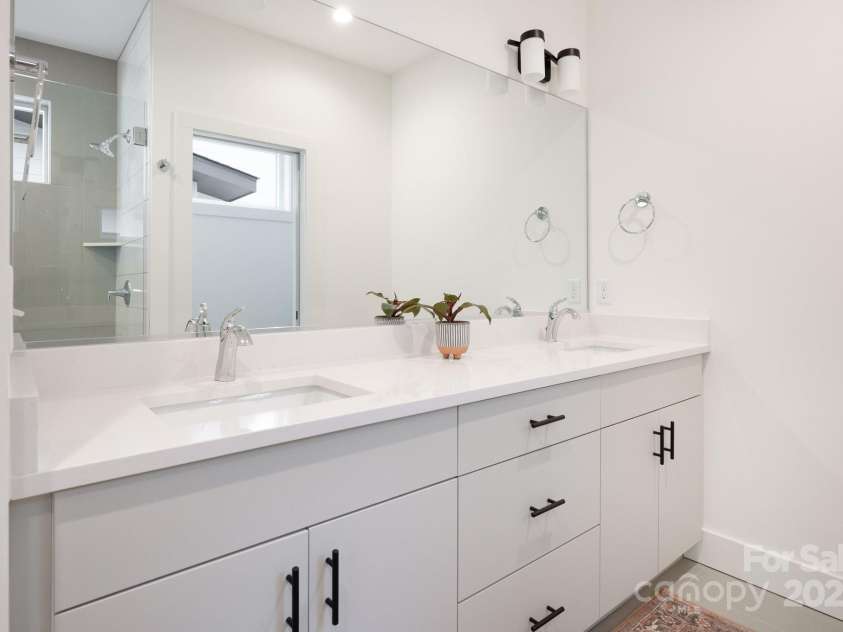13 Orrinel Way, Asheville, NC 28806.  MLS# CAR4229136, YatesRealty ID 2006. Quartz-Topped Double Vanity