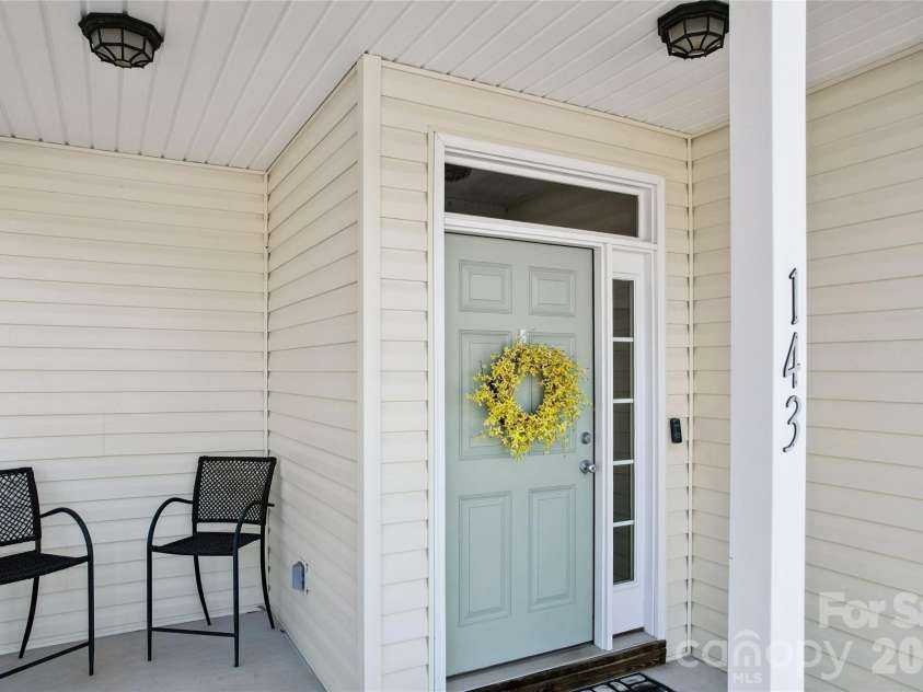 143 Maple Ridge Circle, Salisbury, NC 28147.  MLS# CAR4345448, YatesRealty ID 2006. Lovely front porch!