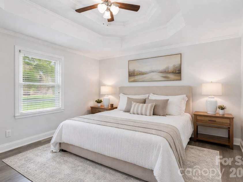 9202 Elgin Drive, Charlotte, NC 28214.  MLS# CAR4359753, YatesRealty ID 20064. Virtually Staged Primary Bedroom 