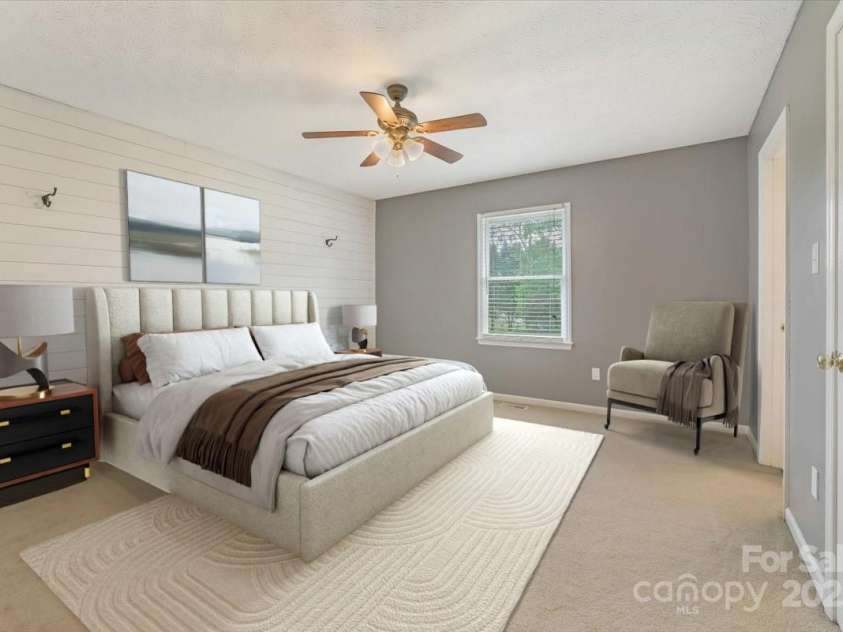 195 Antler Drive, Statesville, NC 28625.  MLS# CAR4255134, YatesRealty ID 20068. Primary Bedroom virtually staged