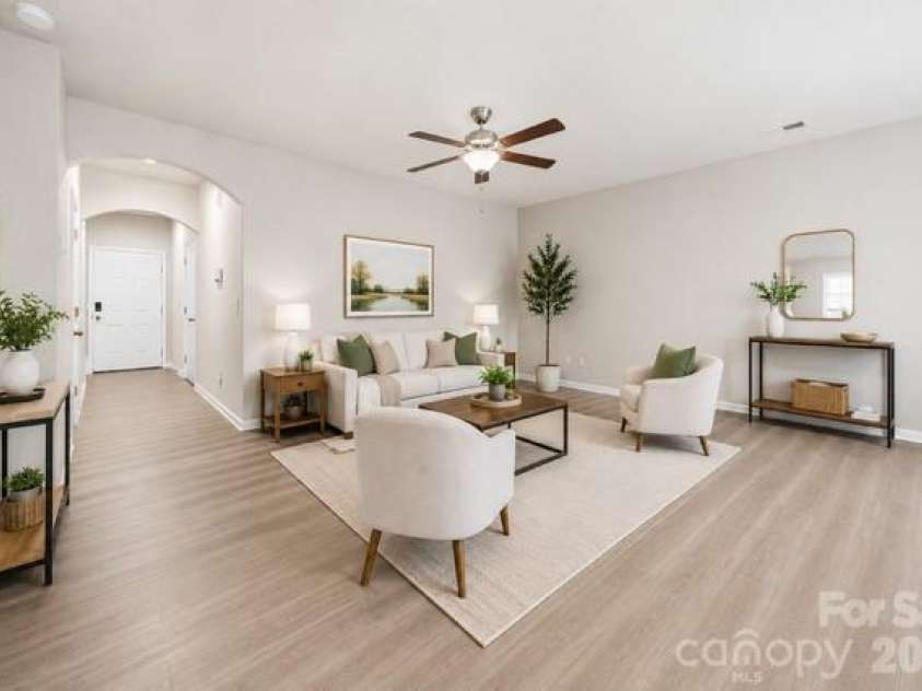 8105 Alderton Lane, Charlotte, NC 28215.  MLS# CAR4307663, YatesRealty ID 20098. Open Space - Family Room - virtually staged