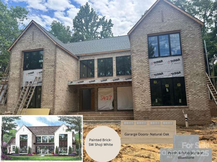 5427 Addison Drive, Charlotte, NC 28211.  MLS# CAR4258446, YatesRealty ID 20122. Exterior & Future Color Scheme