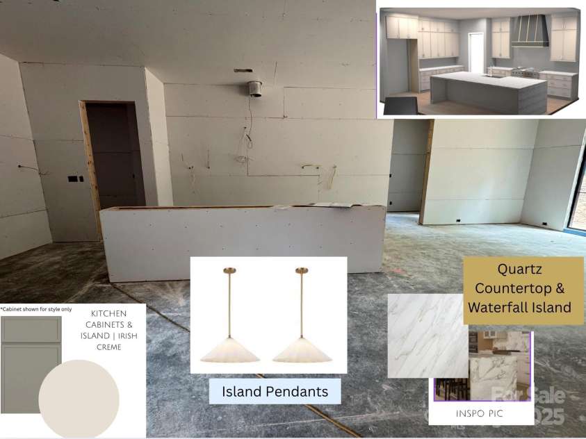 5427 Addison Drive, Charlotte, NC 28211.  MLS# CAR4258446, YatesRealty ID 20122. Kitchen Selections/Features for Illustrative purposes only