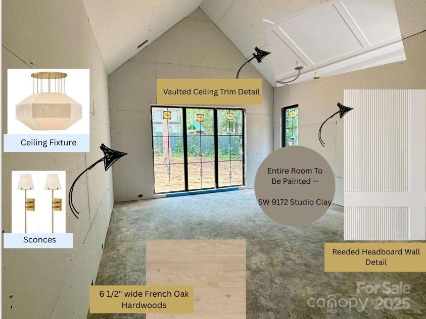 5427 Addison Drive, Charlotte, NC 28211.  MLS# CAR4258446, YatesRealty ID 20122. Primary Suite Features For Illustrative Purposes Only