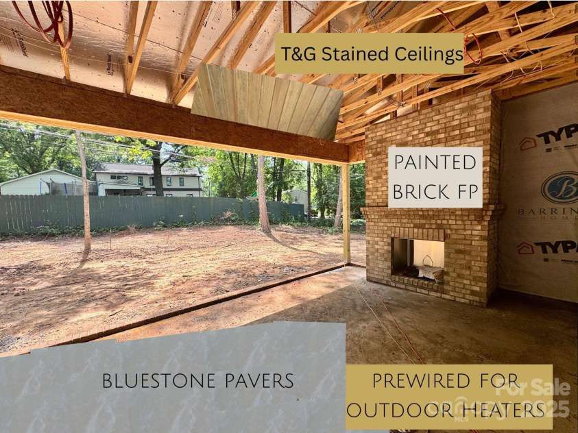 5427 Addison Drive, Charlotte, NC 28211.  MLS# CAR4258446, YatesRealty ID 20122. (Visual Representation of Outdoor Patio Selections)