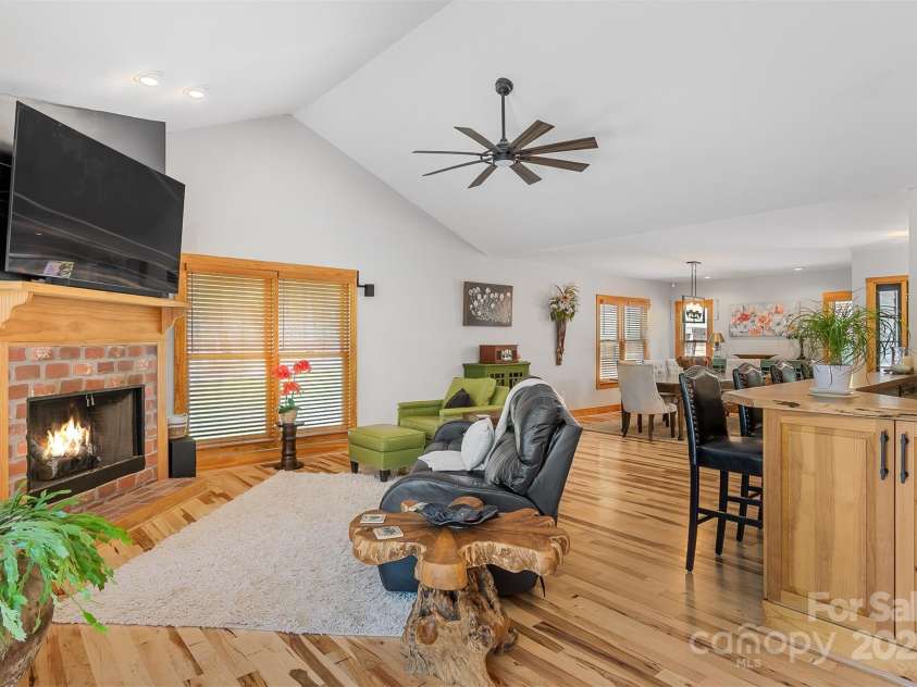 5690 Anchor Drive, Granite Falls, NC 28630.  MLS# CAR4252807, YatesRealty ID 20124. Cozy fireplace for those cool winter nights!