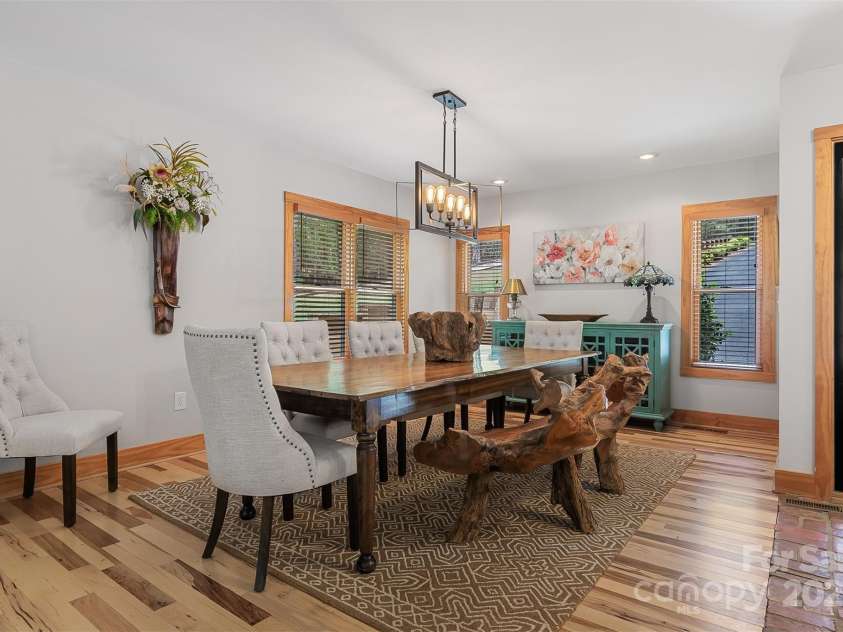 5690 Anchor Drive, Granite Falls, NC 28630.  MLS# CAR4252807, YatesRealty ID 20124. Spacious dining area. Furniture does not convey.