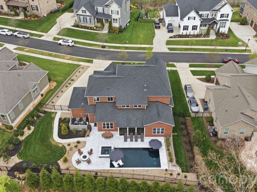 18526 Doves Crest Road, Cornelius, NC 28031.  MLS# CAR4364782, YatesRealty ID 20125. Overhead View 