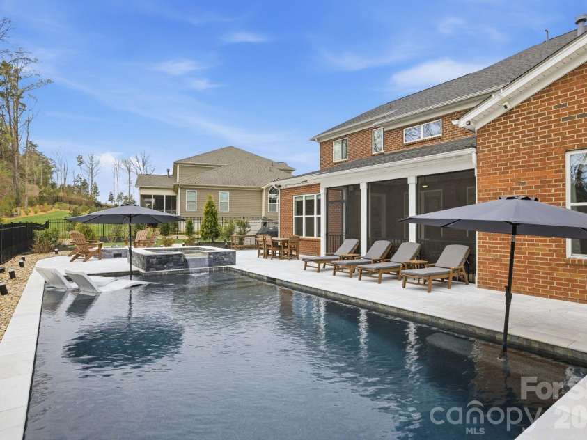 18526 Doves Crest Road, Cornelius, NC 28031.  MLS# CAR4364782, YatesRealty ID 20125. Pool and Spa