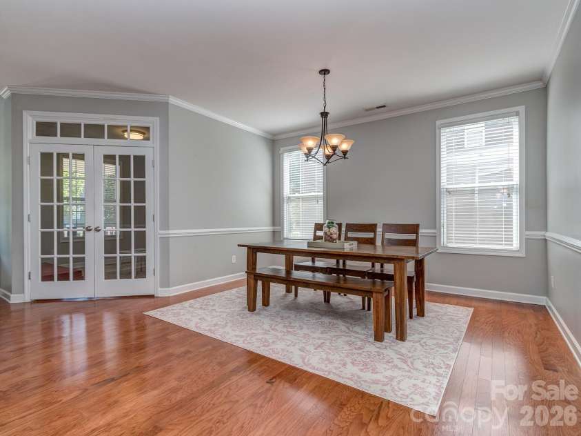 2008 Shalford Lane, Matthews, NC 28104.  MLS# CAR4364592, YatesRealty ID 20137. Dining room  