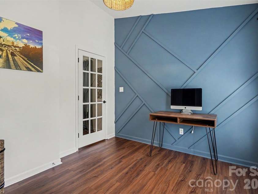 7450 Crestside Lane, Charlotte, NC 28227.  MLS# CAR4377642, YatesRealty ID 20139. Bedroom being used as office