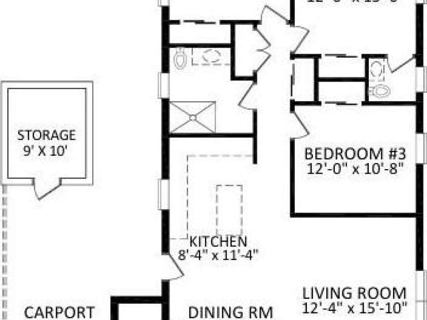 5229 Milford Road, Charlotte, NC 28210.  MLS# CAR4271289, YatesRealty ID 20144. Floorplan and layout