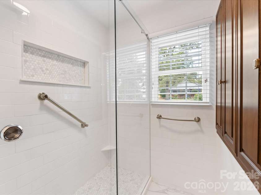 100 Forest Hills Drive, Monroe, NC 28112.  MLS# CAR4353171, YatesRealty ID 20151. Primary Shower