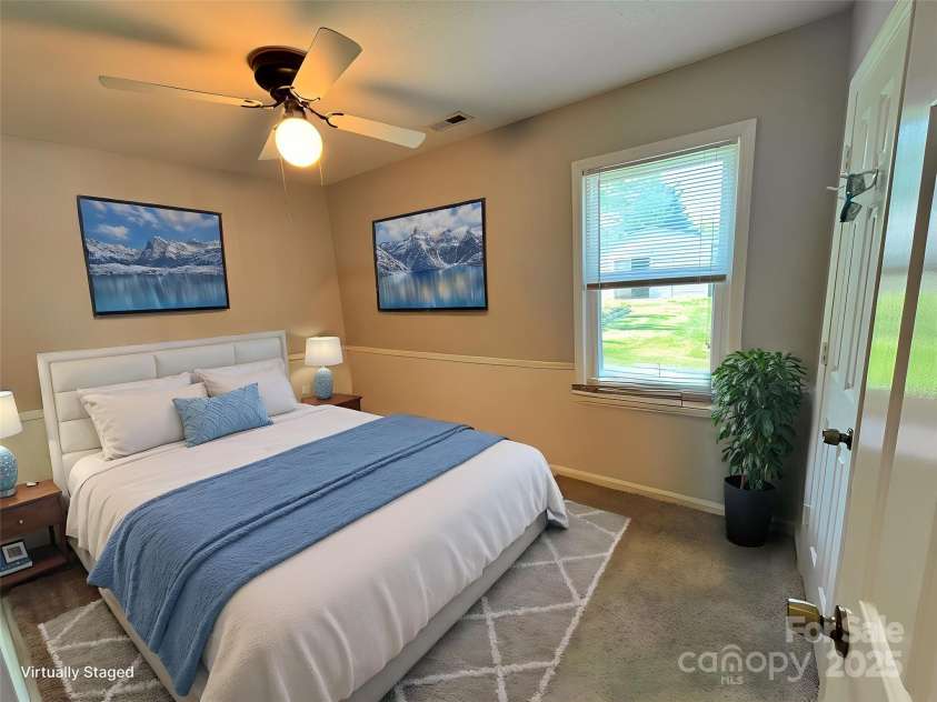 2316 Woodfield Circle, Gastonia, NC 28056.  MLS# CAR4266028, YatesRealty ID 20157. Virtually staged bedroom