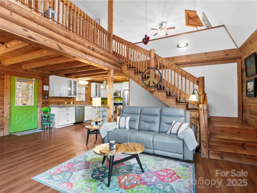 1239 Lower Loop Drive, Fletcher, NC 28732.  MLS# CAR4327631, YatesRealty ID 2016. Living Room main level