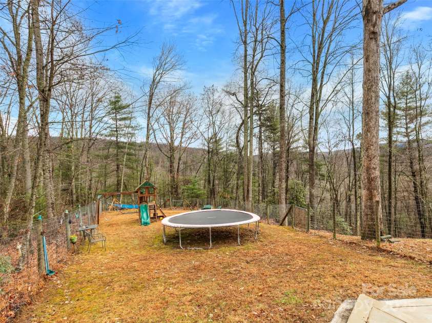 1239 Lower Loop Drive, Fletcher, NC 28732.  MLS# CAR4327631, YatesRealty ID 2016. Playset and trampoline convey!