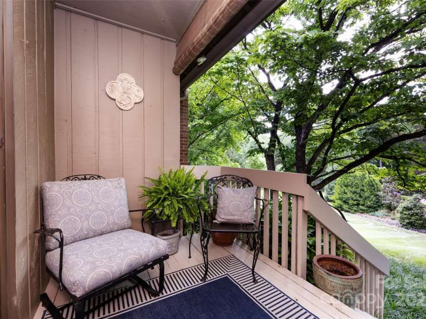 5128 Dunes Court, Charlotte, NC 28226.  MLS# CAR4249408, YatesRealty ID 20161. Back Deck with Meadow view