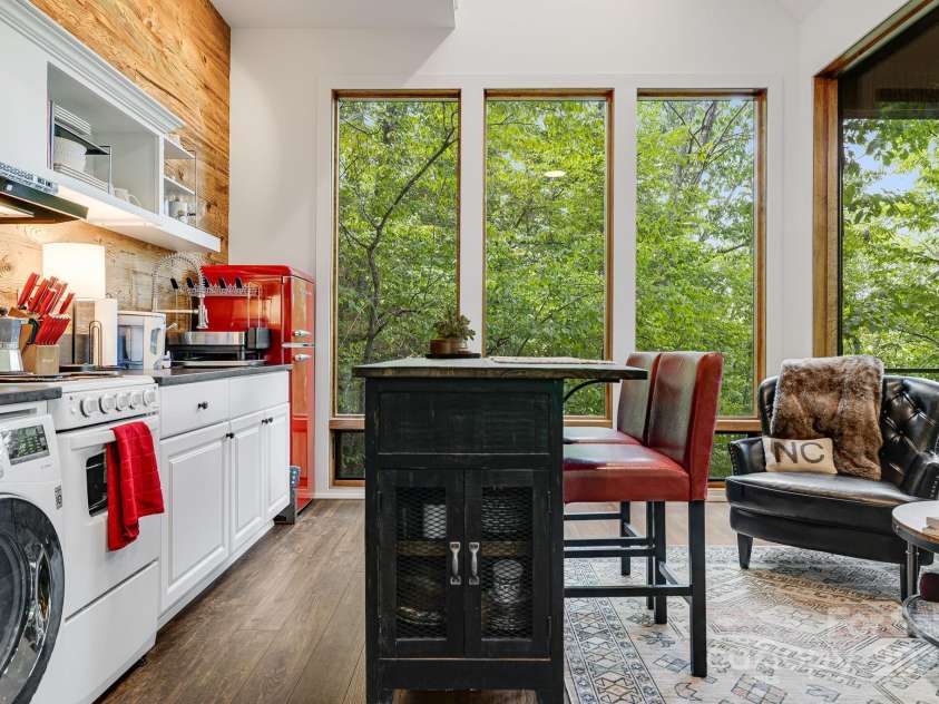 265 Laurel Branch Road, Canton, NC 28716.  MLS# CAR4231718, YatesRealty ID 2017. Fully operational kitchen includes everything you need, and includes an all-in-one washer/dryer combo!