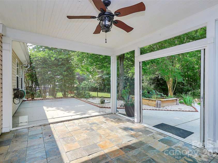 14904 Rosemary Way Drive, Huntersville, NC 28078.  MLS# CAR4266455, YatesRealty ID 20172. Screened patio