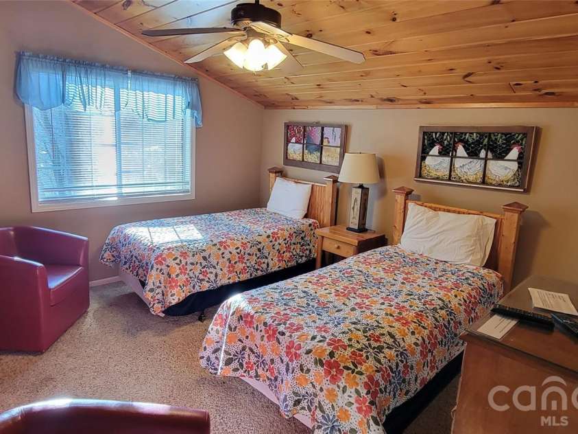 445 Allison Drive, Maggie Valley, NC 28751.  MLS# CAR4346332, YatesRealty ID 2020. Loft area