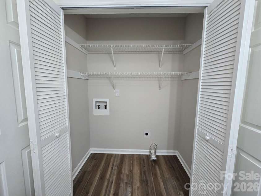 2306 Firmin Court, Gastonia, NC 28056.  MLS# CAR4378703, YatesRealty ID 20207. Laundry closet
