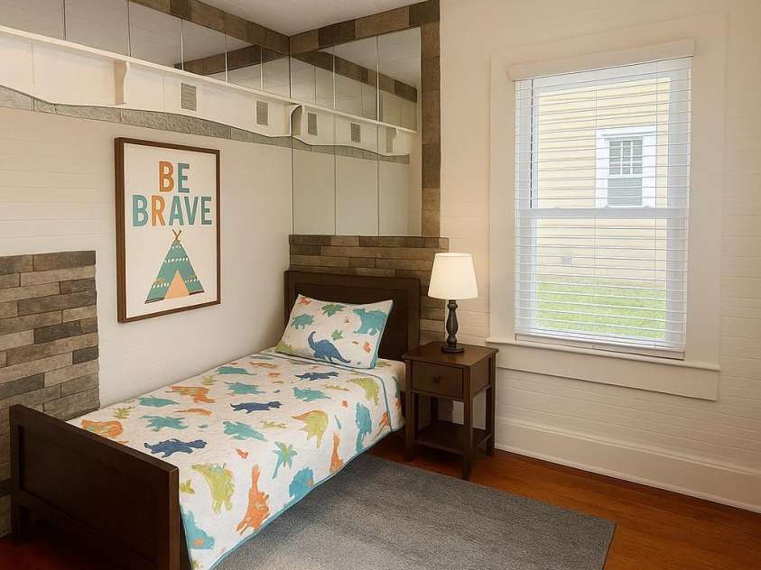 808 Mark Street, Belmont, NC 28012.  MLS# CAR4294048, YatesRealty ID 2021. Virtually Staged 3rd Bedroom