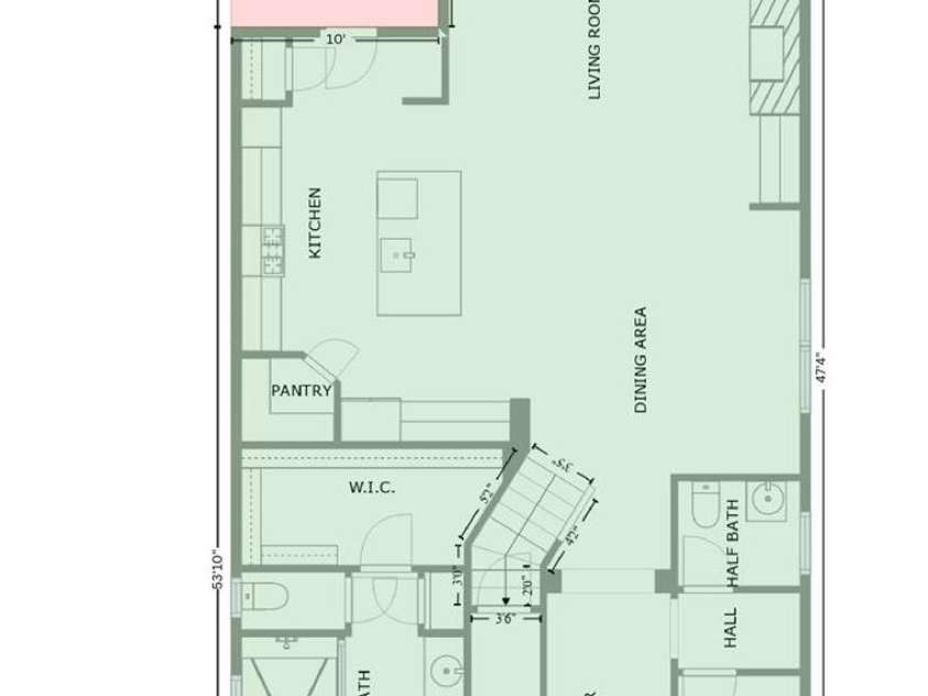 13714 Jacks Lane, Pineville, NC 28134.  MLS# CAR4253685, YatesRealty ID 20211. Main Level