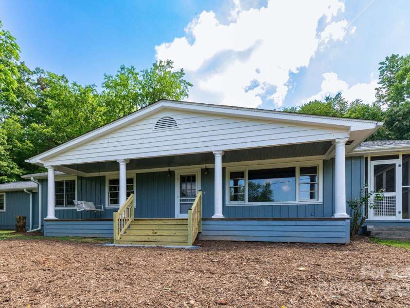 18 Gravely Branch Road, Fletcher, NC 28732.  MLS# CAR4268801, YatesRealty ID 20212. Front Porch
