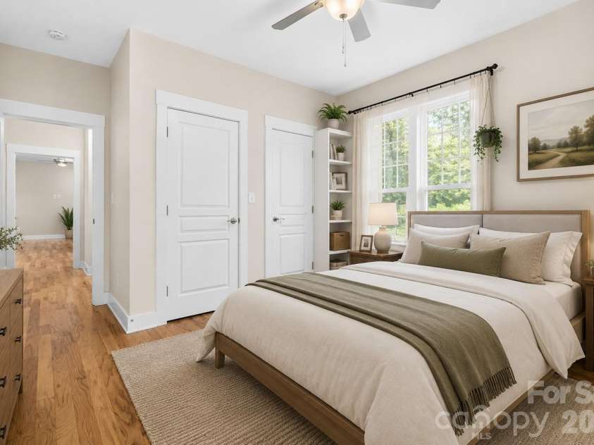 125 Pomeroy Road, Mooresville, NC 28117.  MLS# CAR4378869, YatesRealty ID 20213. Virtually staged lower level bedroom