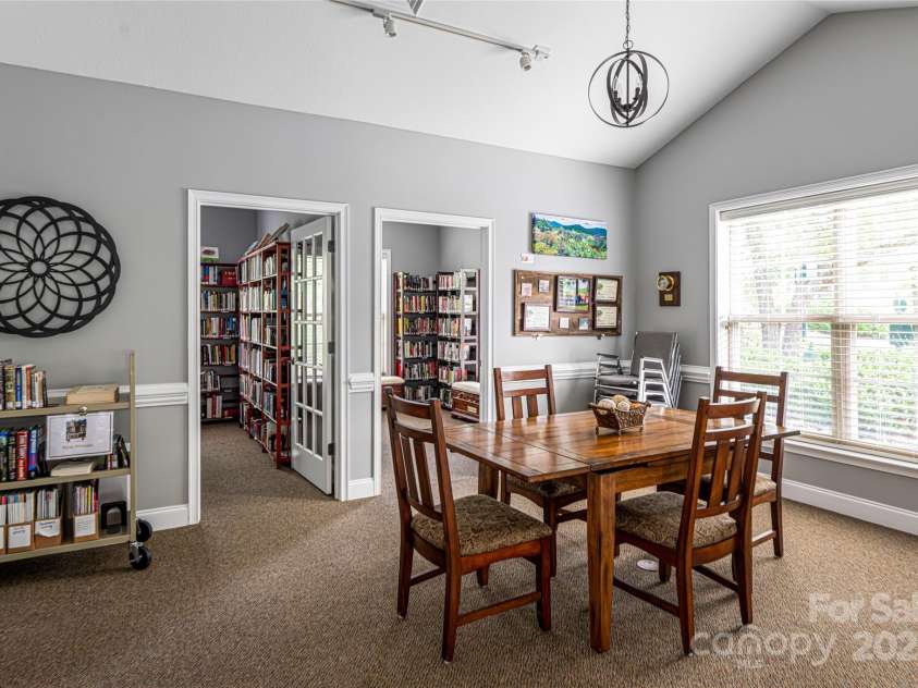 55 Outlook Circle, Swannanoa, NC 28778.  MLS# CAR4267011, YatesRealty ID 20219. Clubhouse room outside of library