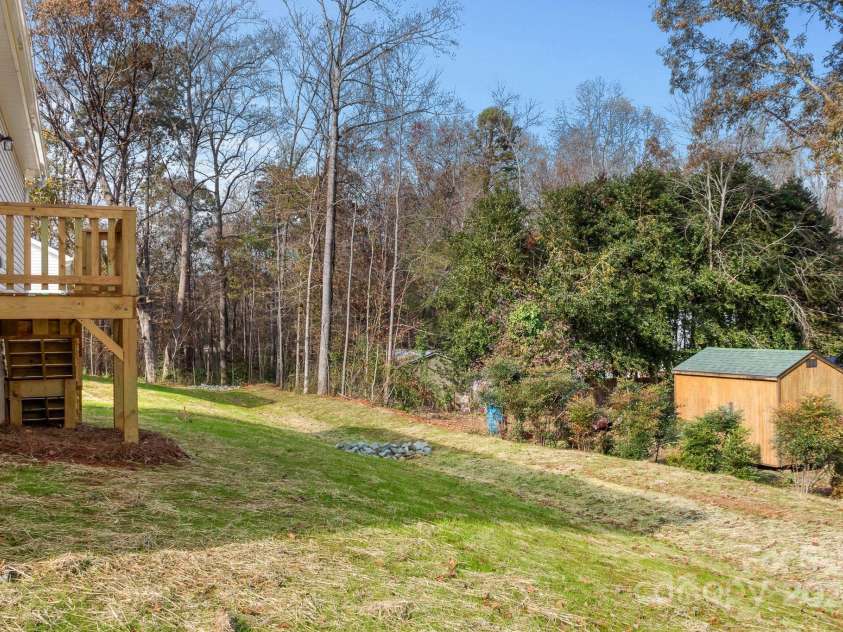 109 Orchard Street, Forest City, NC 28043.  MLS# CAR4199094, YatesRealty ID 20232. Back yard