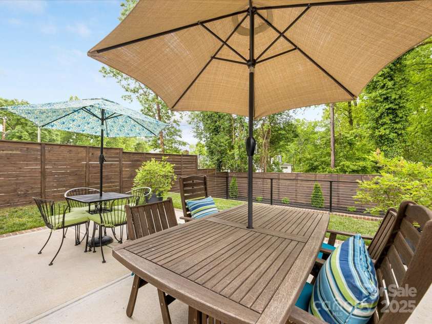 3505 Trent Street, Charlotte, NC 28209.  MLS# CAR4249257, YatesRealty ID 20245. Back patio